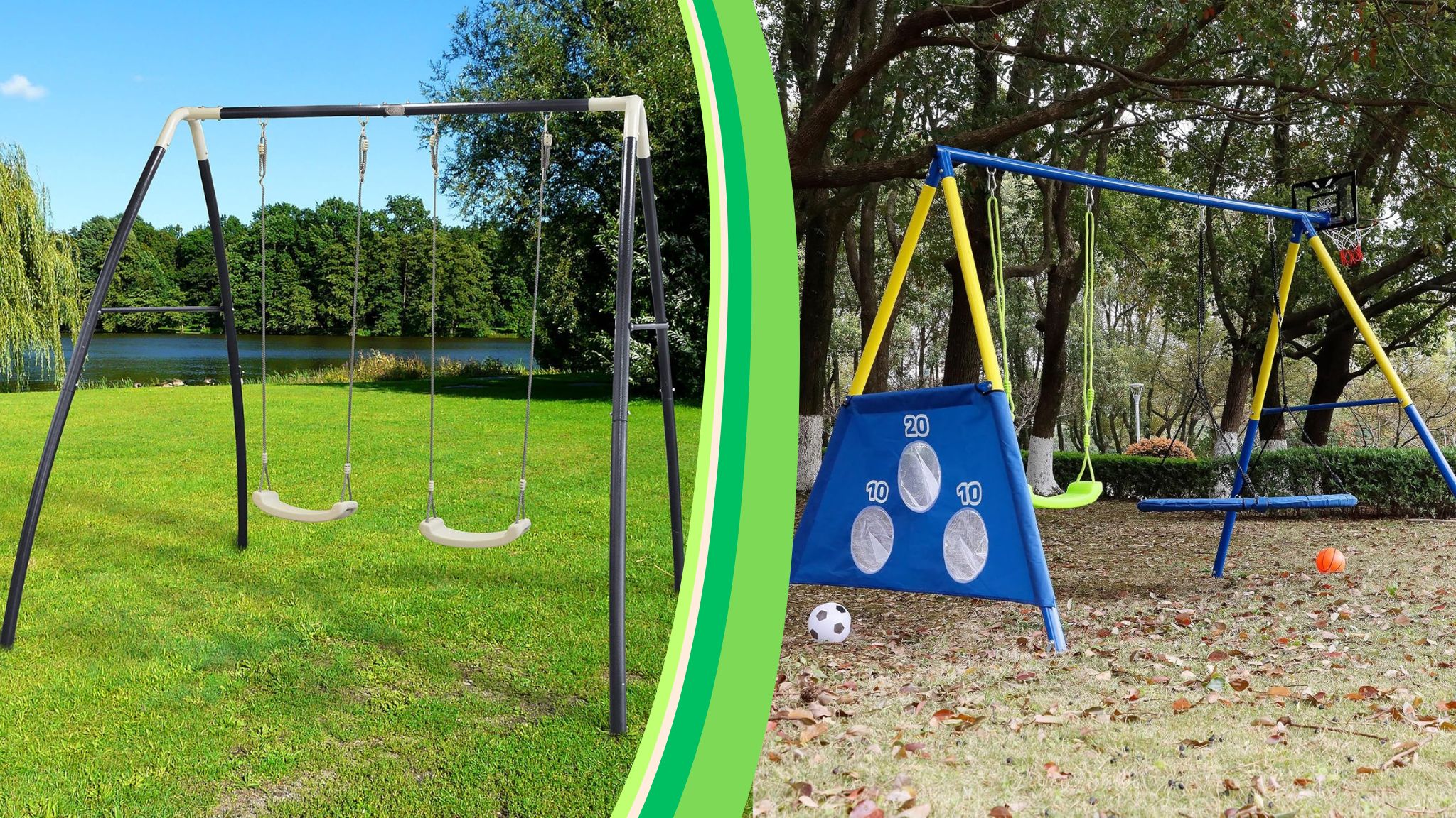 altalene da giardino per bambini stabili e facili da montare
