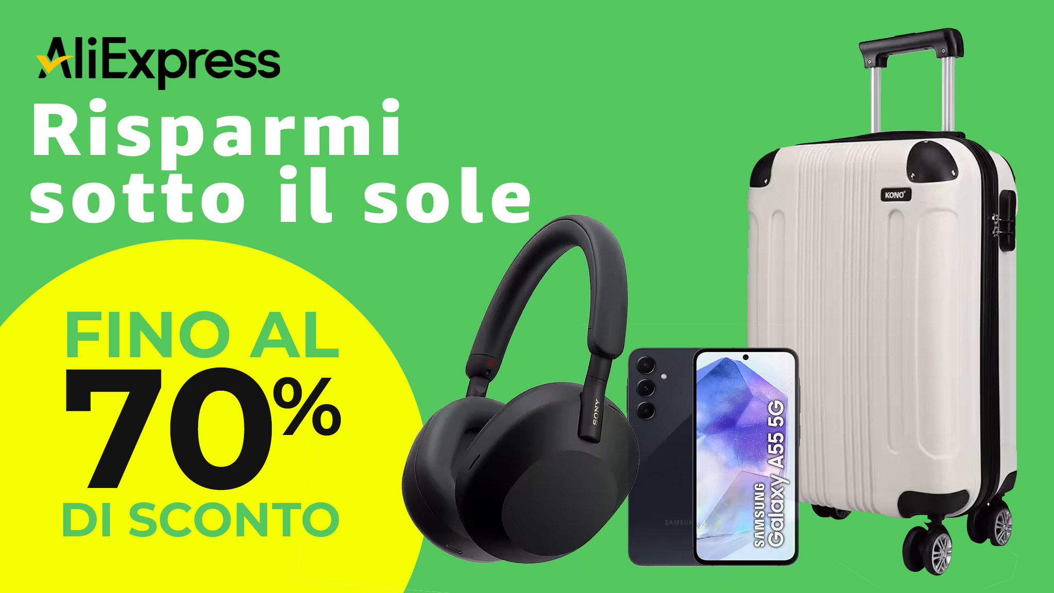 Risparmi sotto il sole: le migliori offerte su Aliexpress con sconti fino al 70% e coupon in regalo!