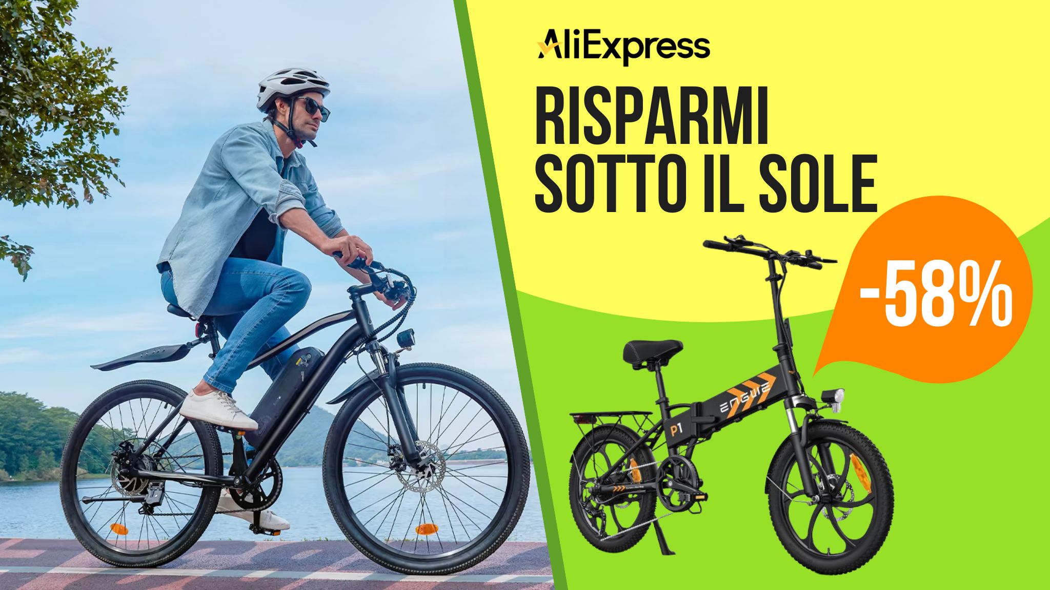 Risparmi sotto il sole: scopri le bici elettriche in sconto su AliExpress