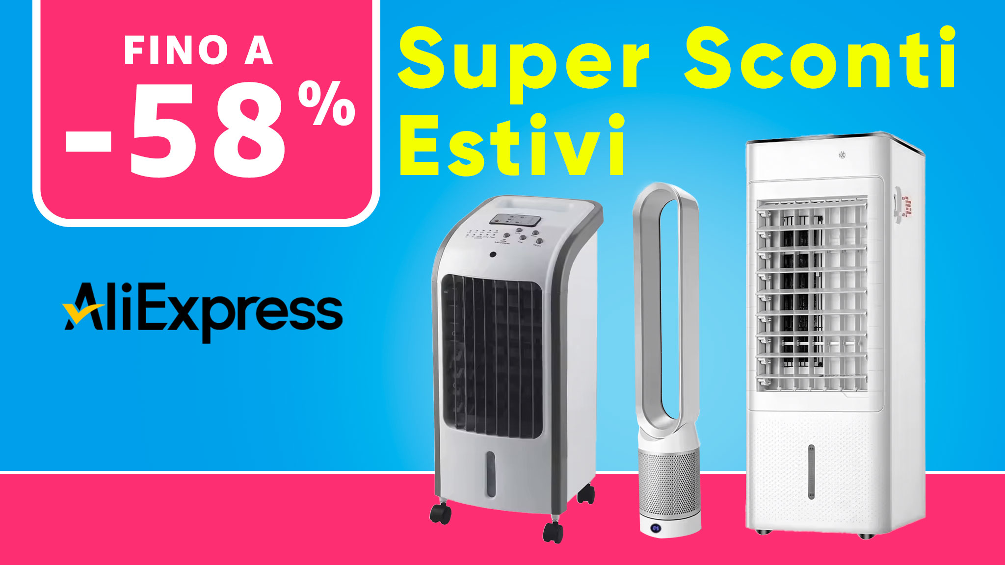 Super sconti estivi: i migliori condizionatori portatili in offerta su AliExpress