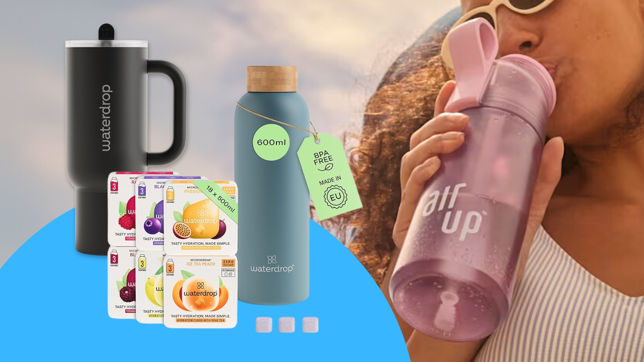 Due borracce per bere di piÃ¹ e una donna con AirUp