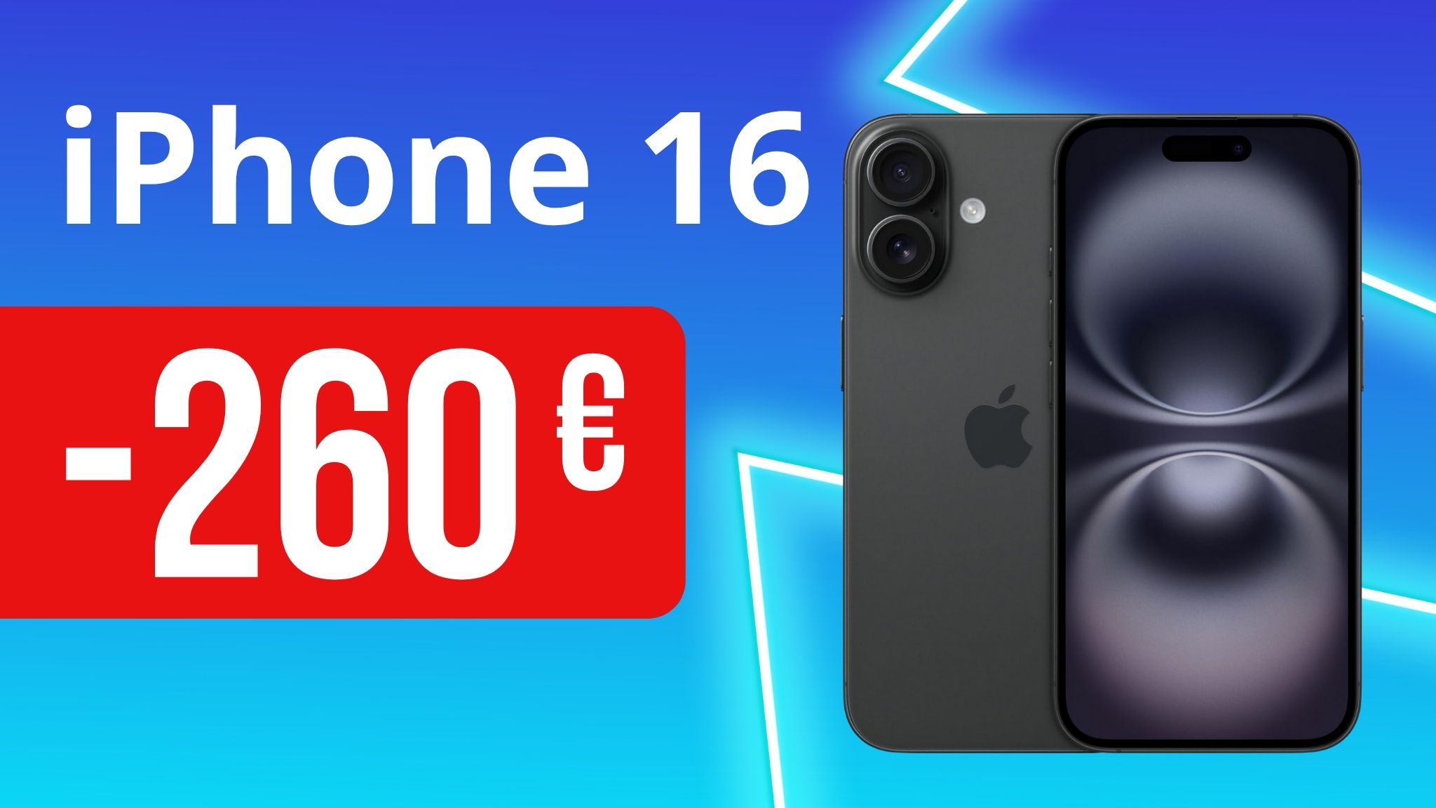 iPhone 16 in offerta al Prime Day -27%: solo per oggi risparmi 260€!