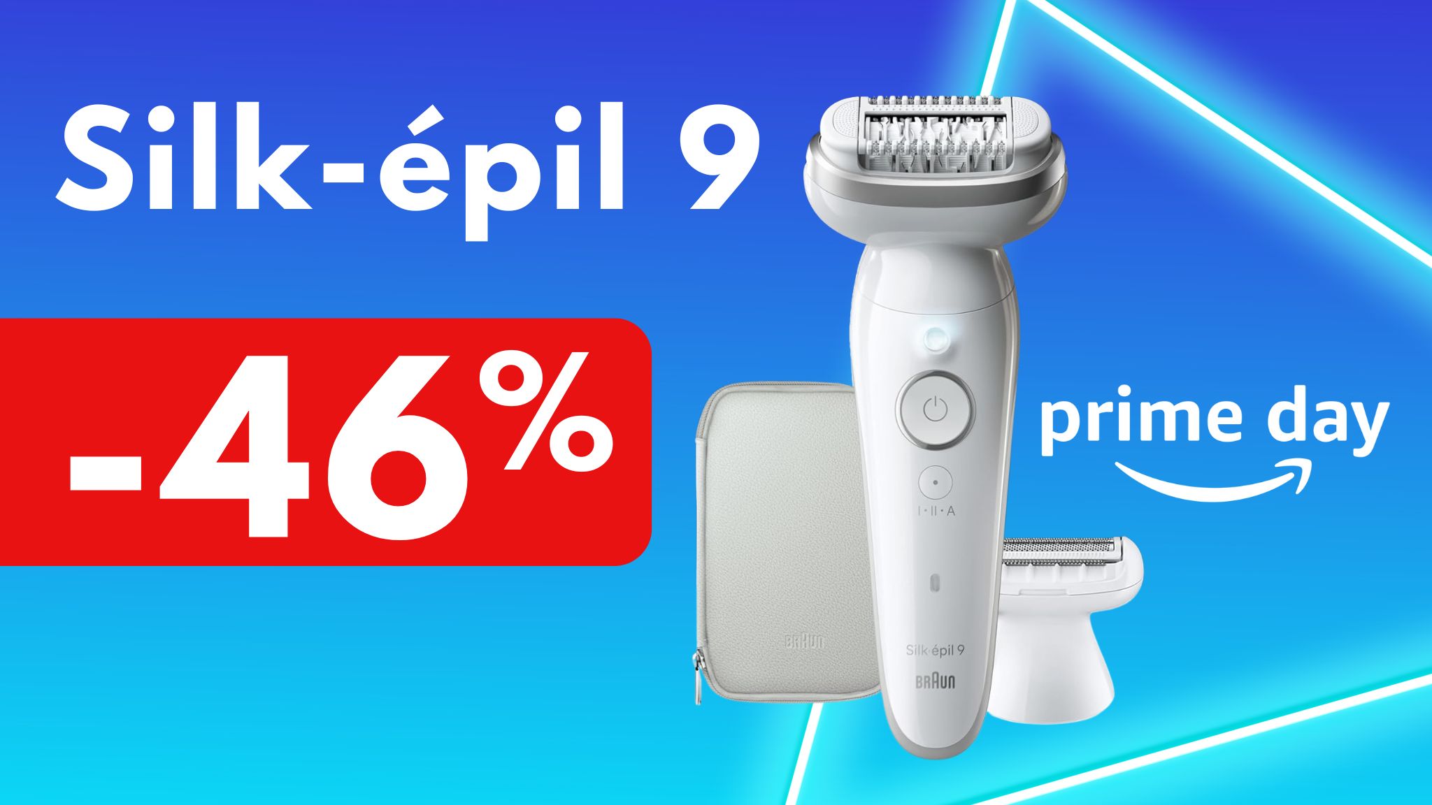 Epilatore Braun Silk-épil 9 scontato -46% ancora per poco al Prime Day