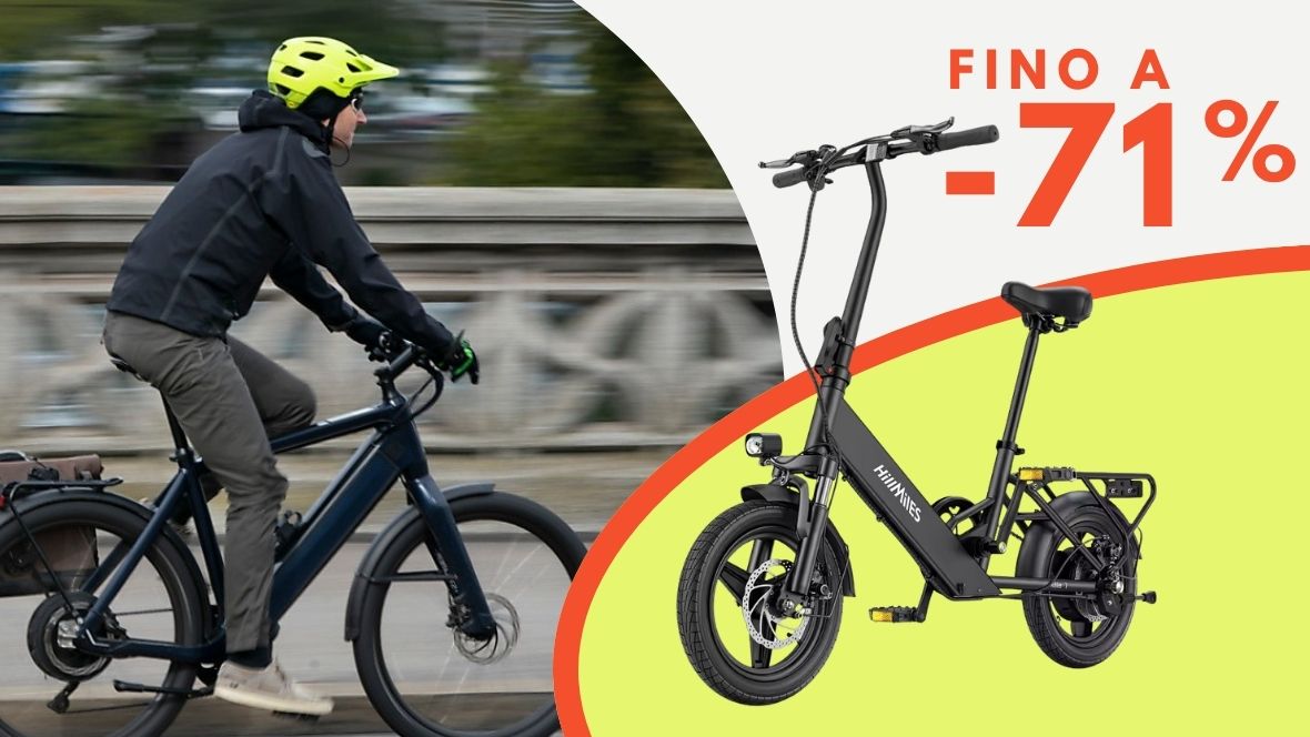 Bici elettriche in sconto fino a -71%, ecco le offerte migliori di oggi