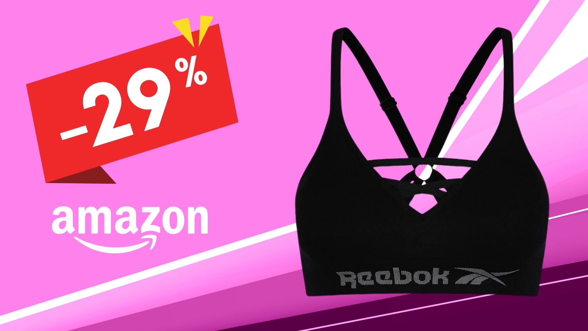 Il reggiseno sportivo Reebok che sostiene davvero: oggi al -29%