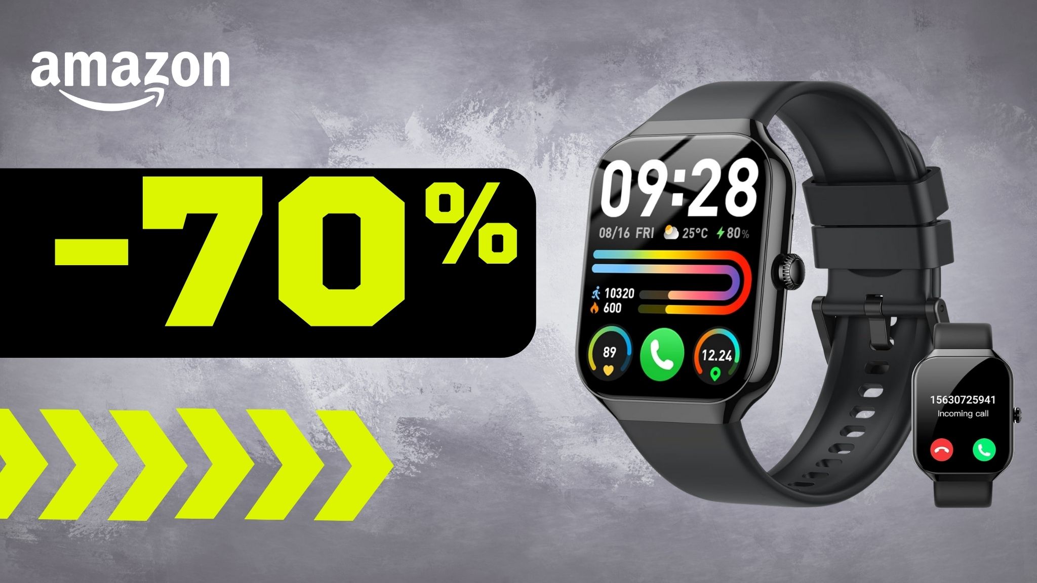 Smartwatch T70: tecnologia avanzata e fitness tracking con il 70% di sconto